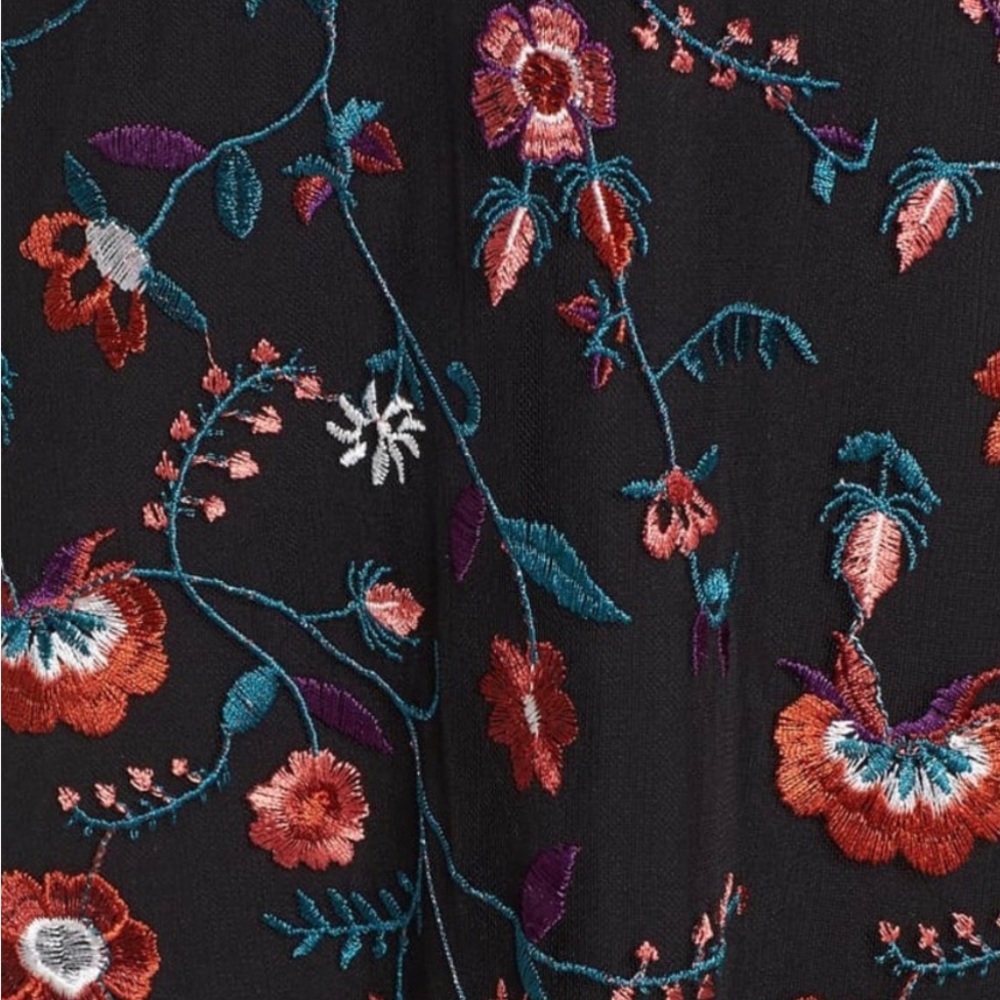 Sam Edelman embroidered cold shoulder floral dress size 12 - Picture 4 of 4
